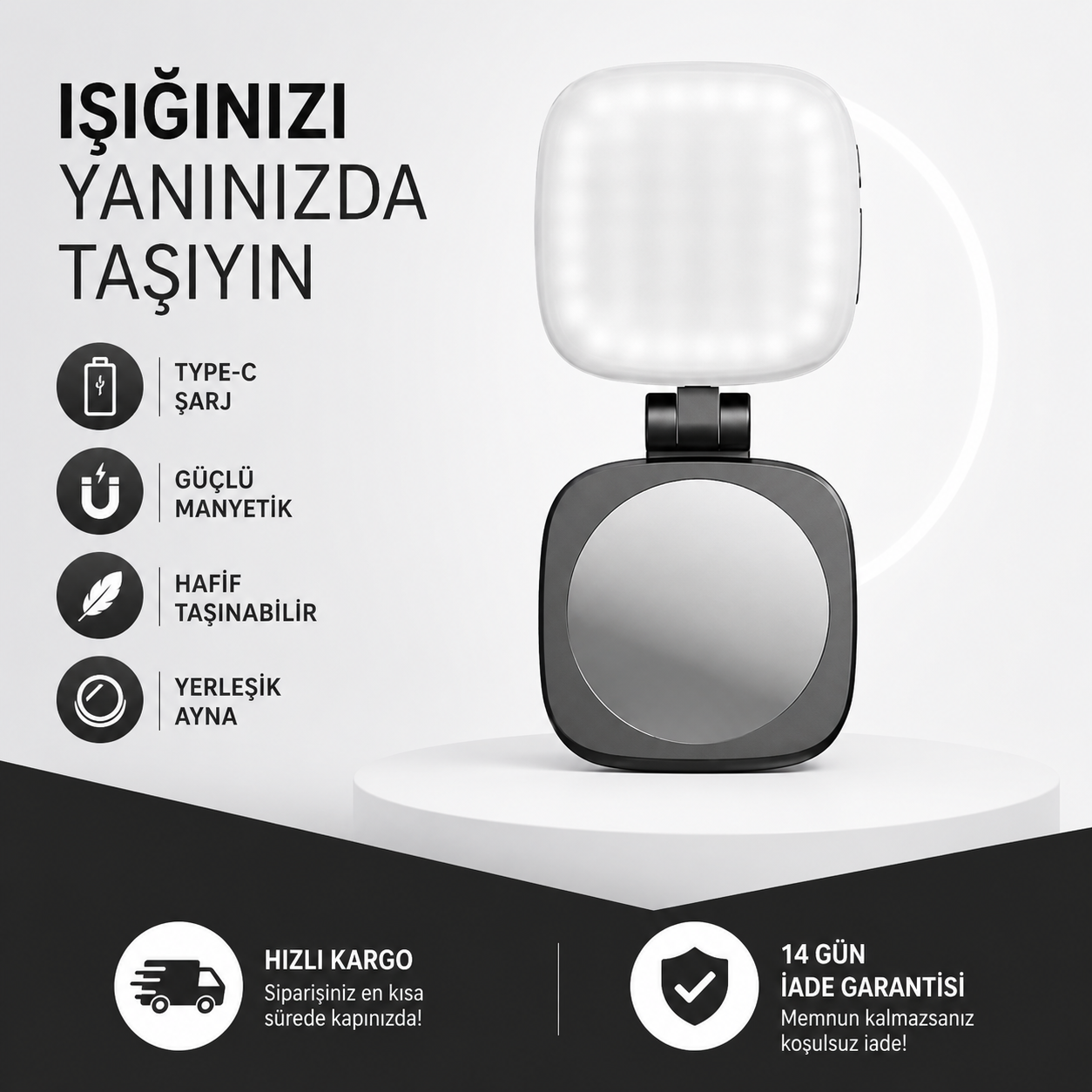 LUMENZA Manyetik Telefon Işığı
