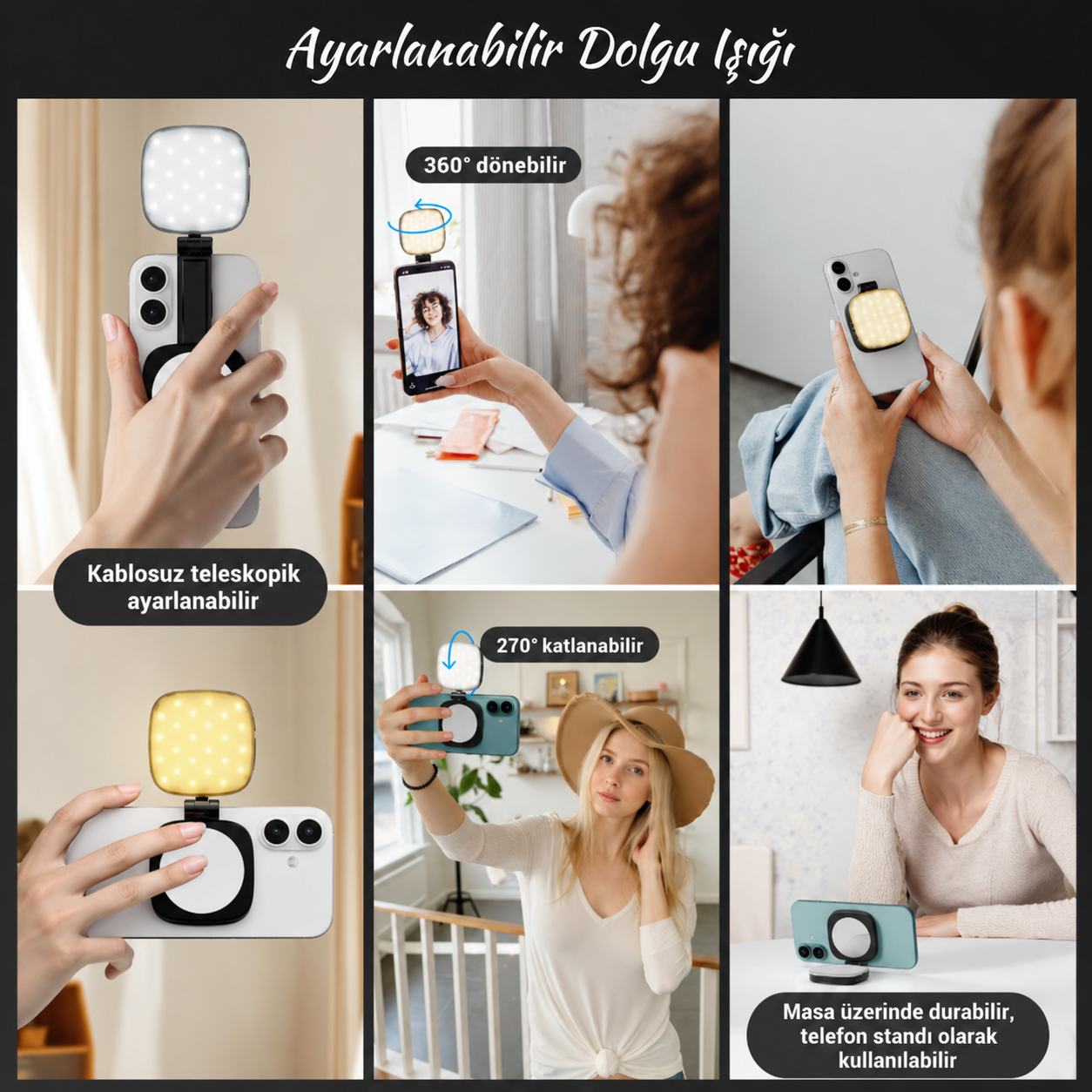 LUMENZA Manyetik Telefon Işığı