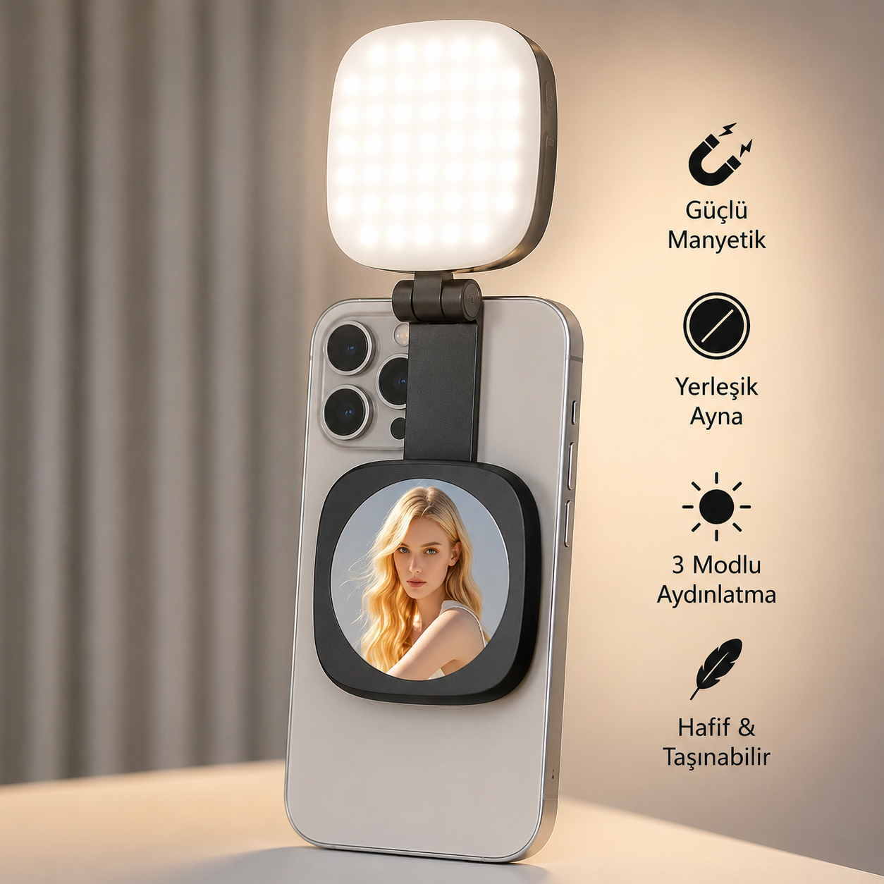 LUMENZA Manyetik Telefon Işığı